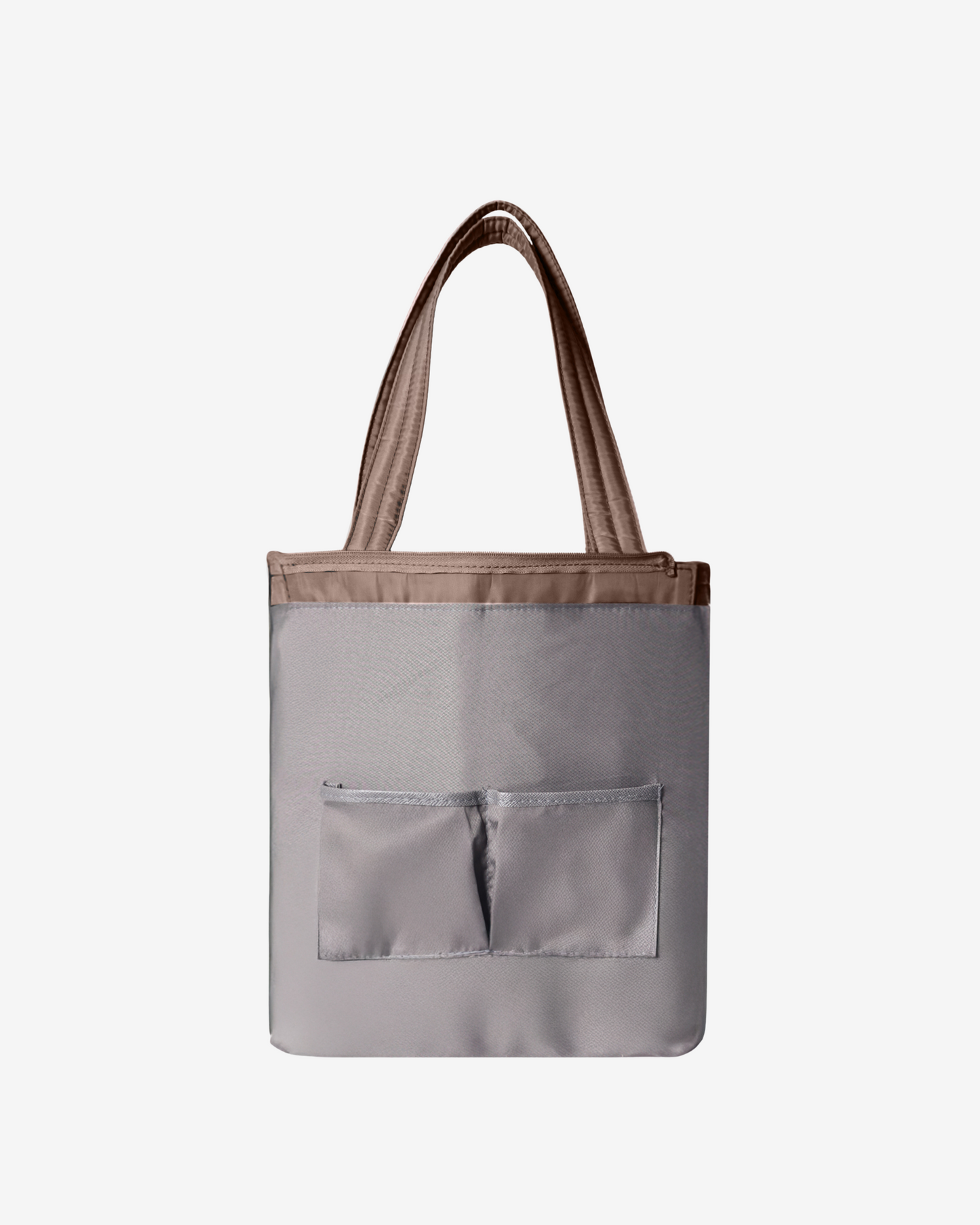 Versatile Tote Puffer Bag in Taupe