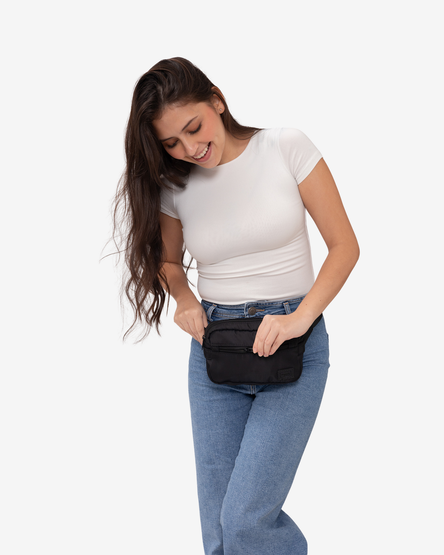 Quick Pack Belt Bag in Black