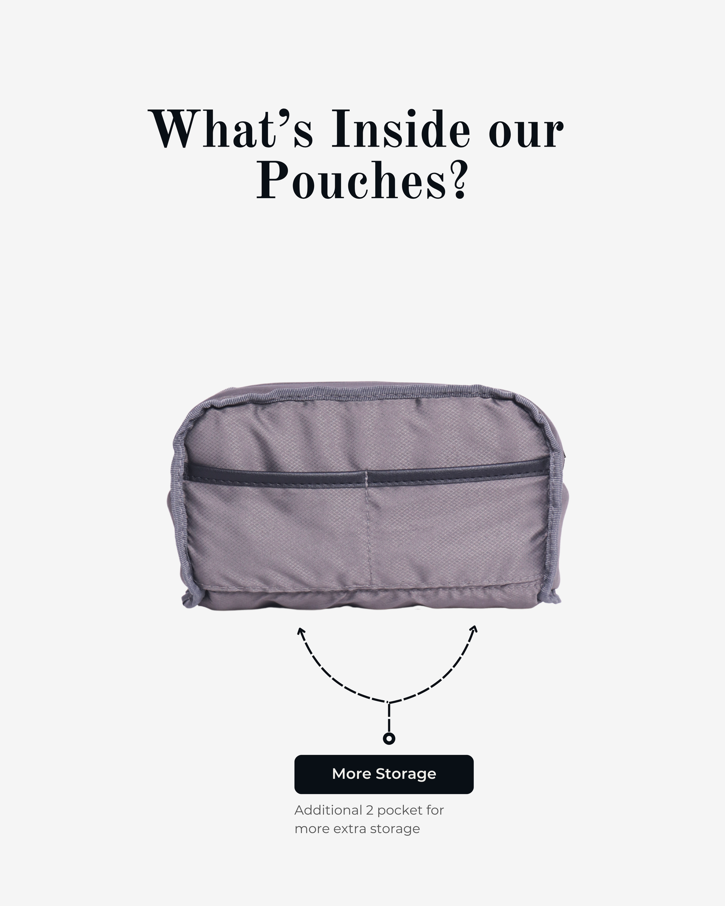 Travel Pouches in Black
