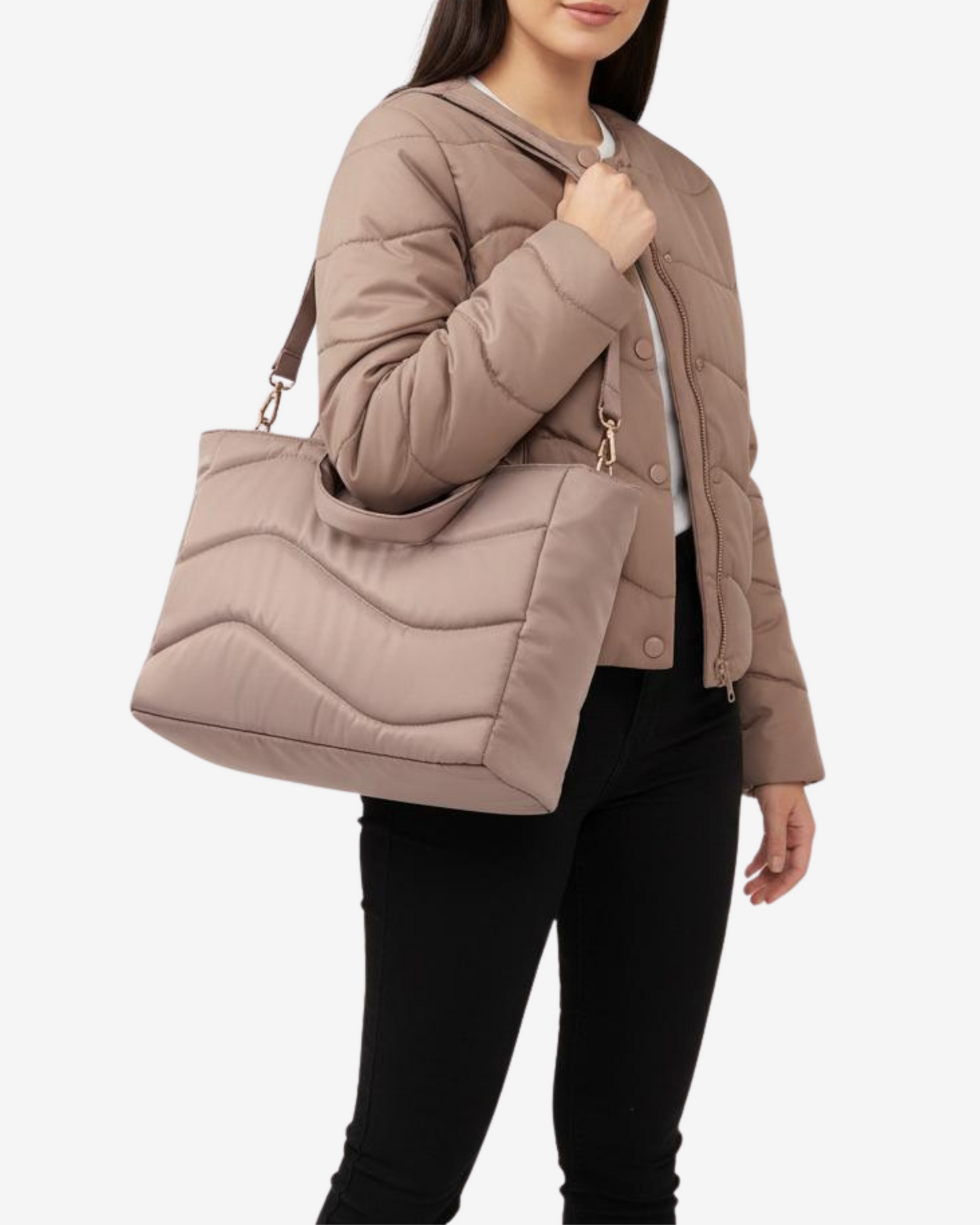 Mini Carry-all Travel Bag in Taupe