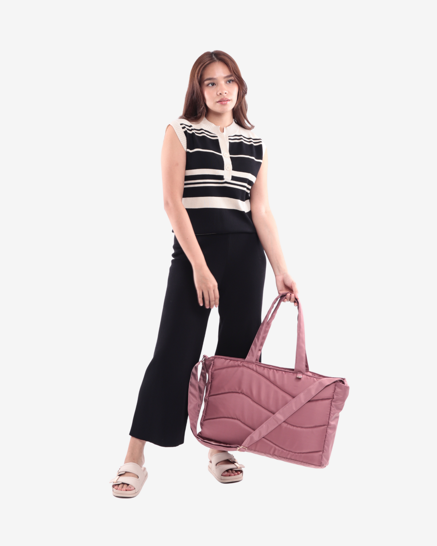 Carry-all Travel Bag in Rose Gold