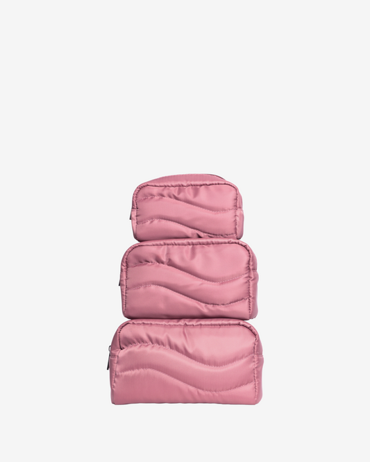 Travel Pouches in Rose Gold