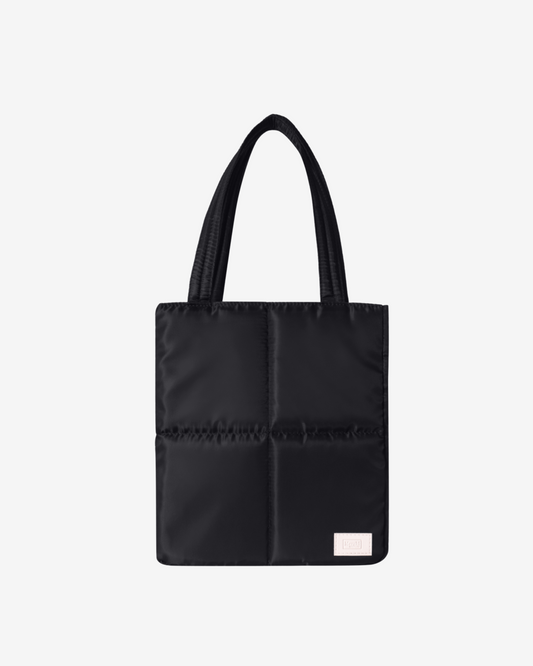 Versatile Tote Puffer Bag in Black