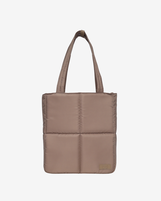 Versatile Tote Puffer Bag in Taupe - Limited Edition