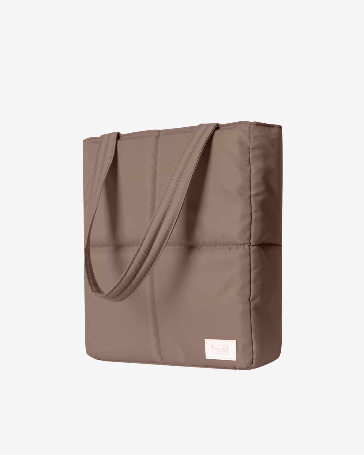 Versatile Tote Puffer Bag in Taupe