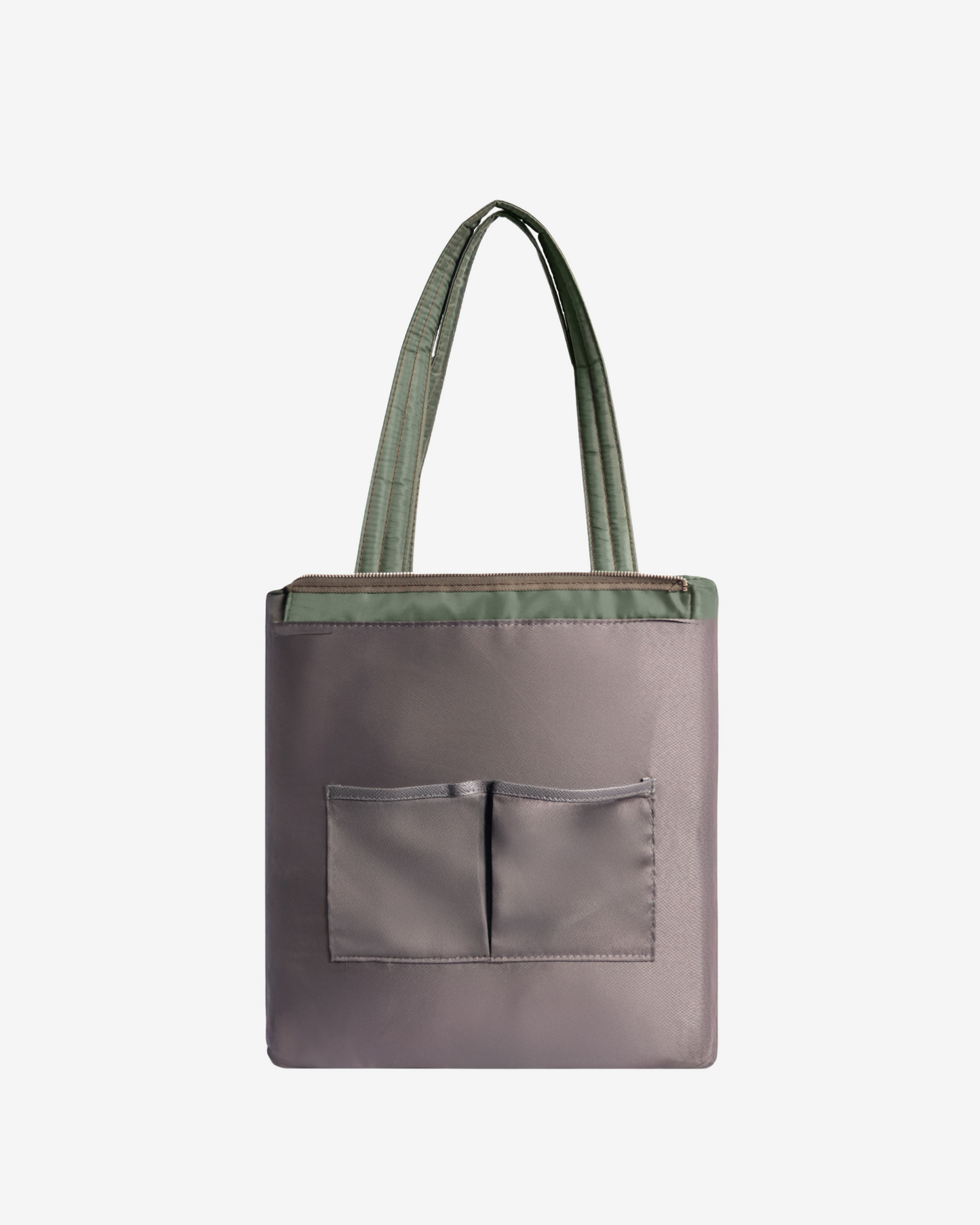 Versatile Tote Puffer Bag in Army Green - Limited Edition