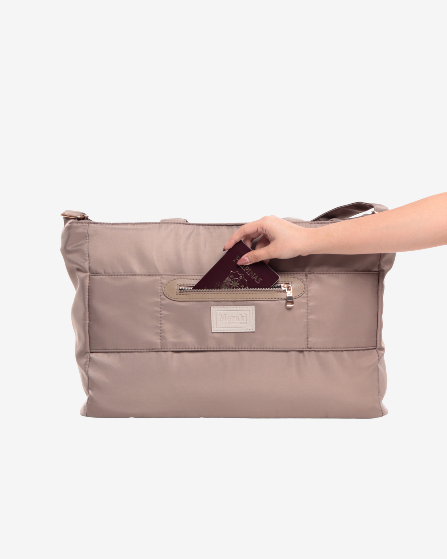 Mini Carry-all Travel Bag in Taupe