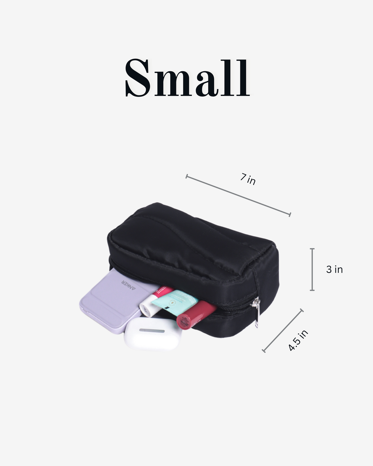 Travel Pouches in Black