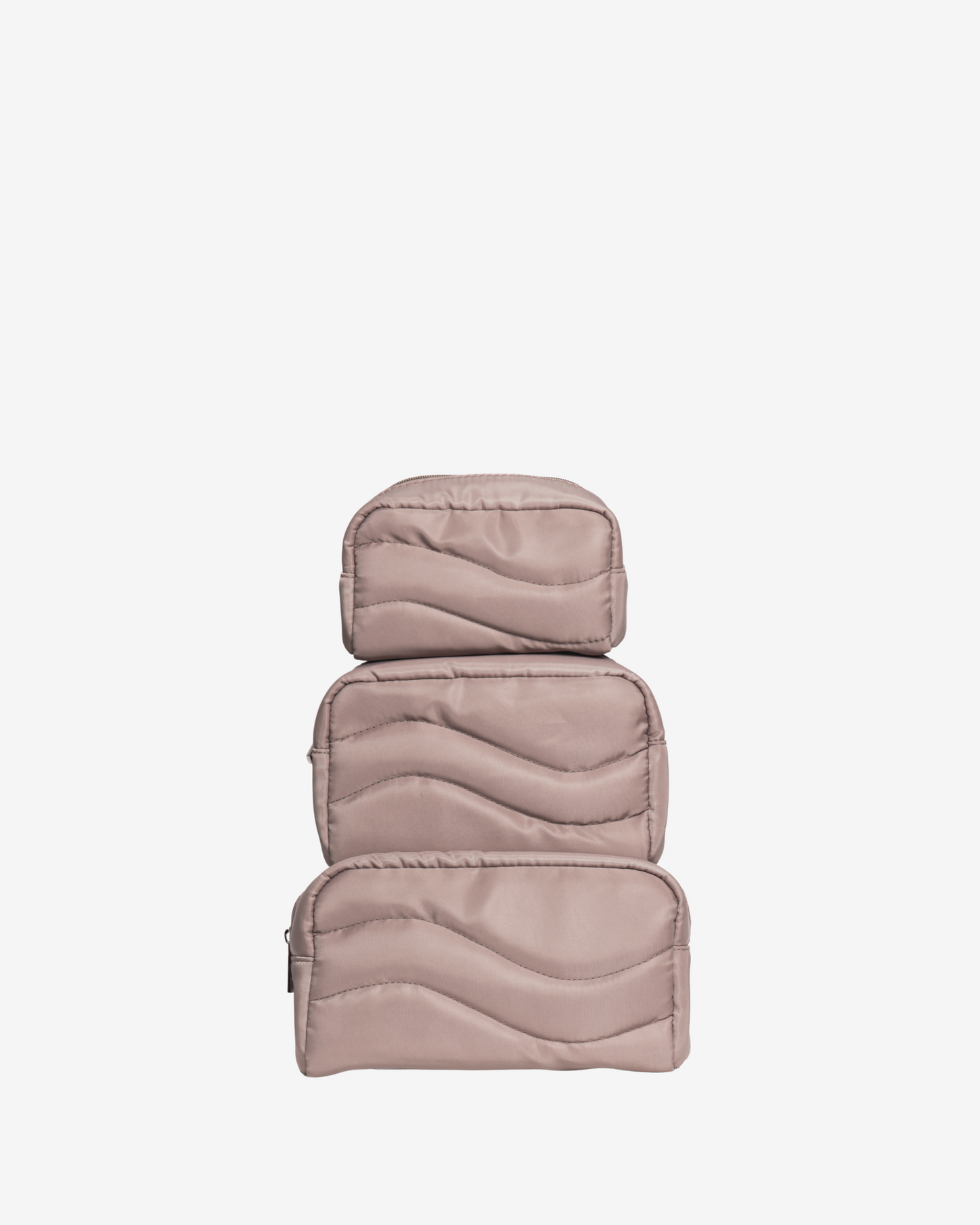 Travel Pouches in Taupe