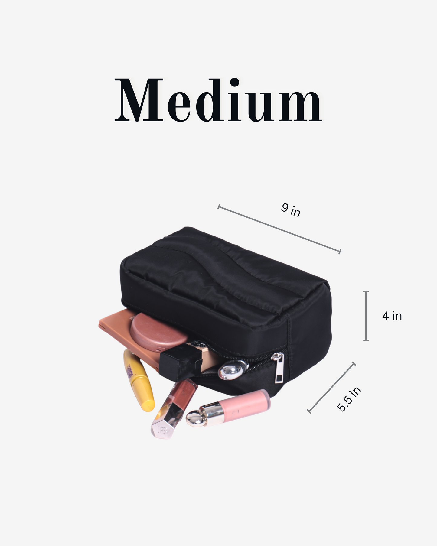 Travel Pouches in Black