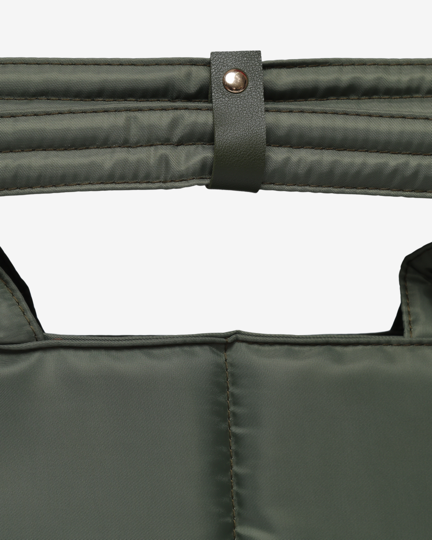 Versatile Tote Puffer Bag in Army Green - Limited Edition