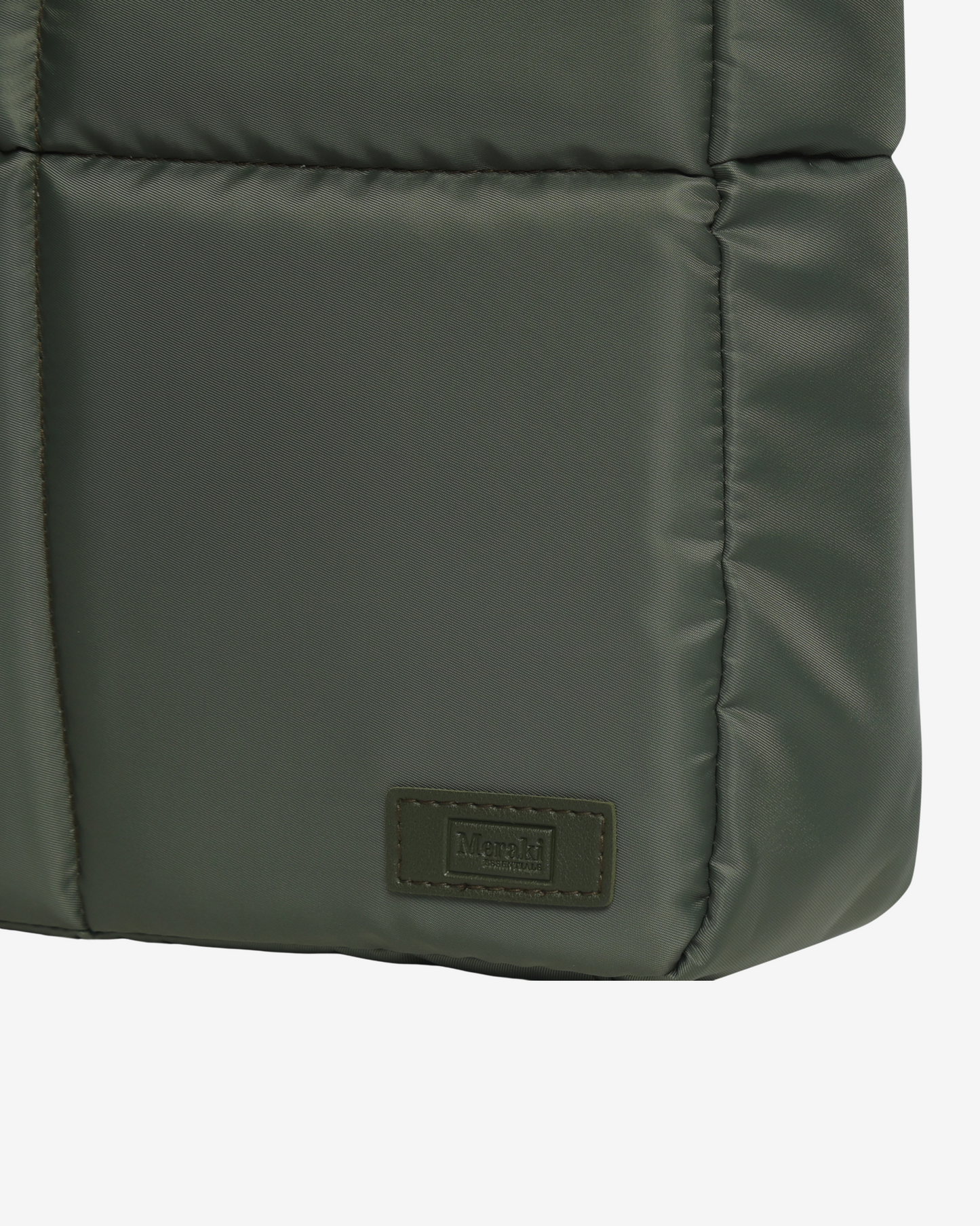 Versatile Tote Puffer Bag in Army Green - Limited Edition