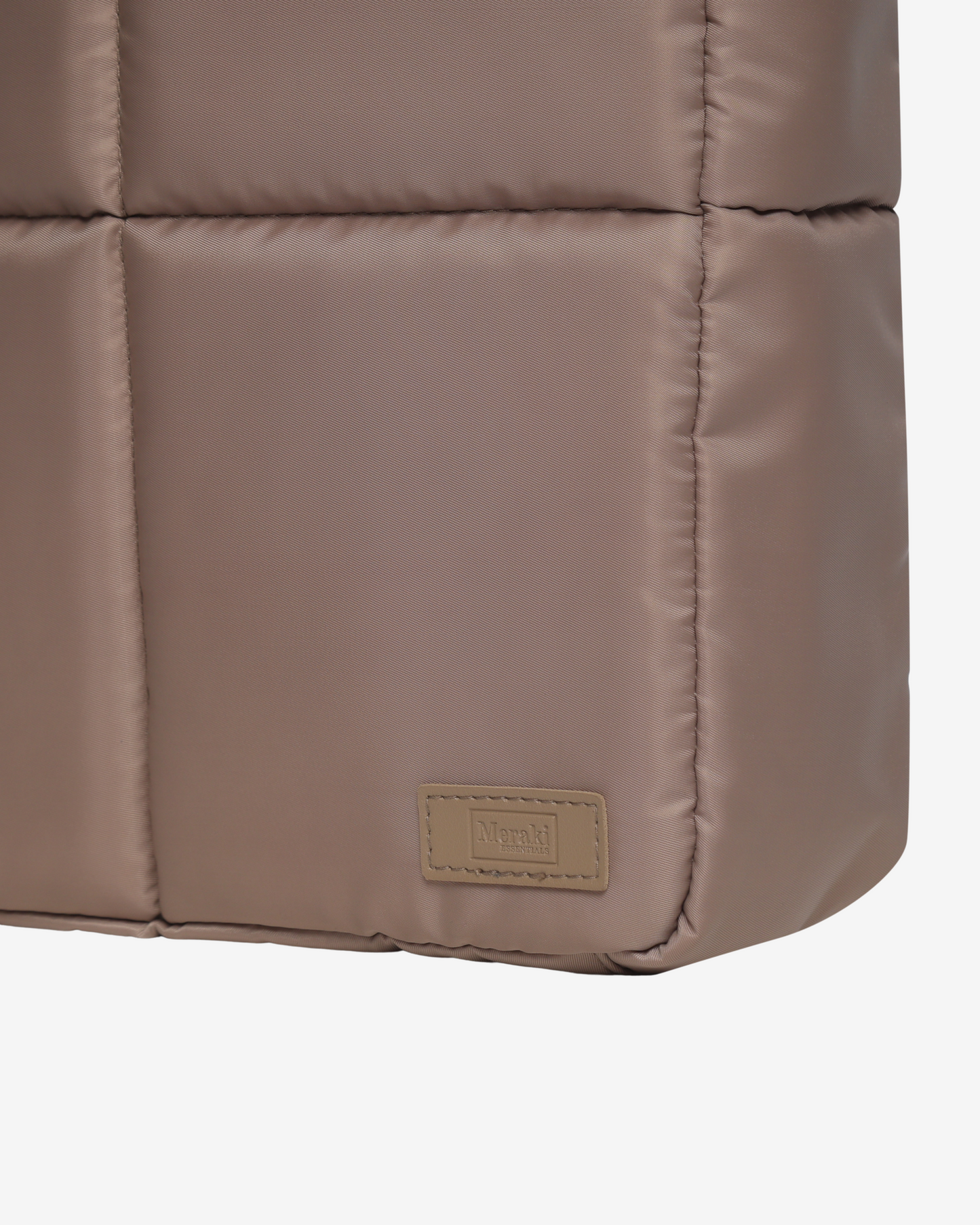 Versatile Tote Puffer Bag in Taupe - Limited Edition