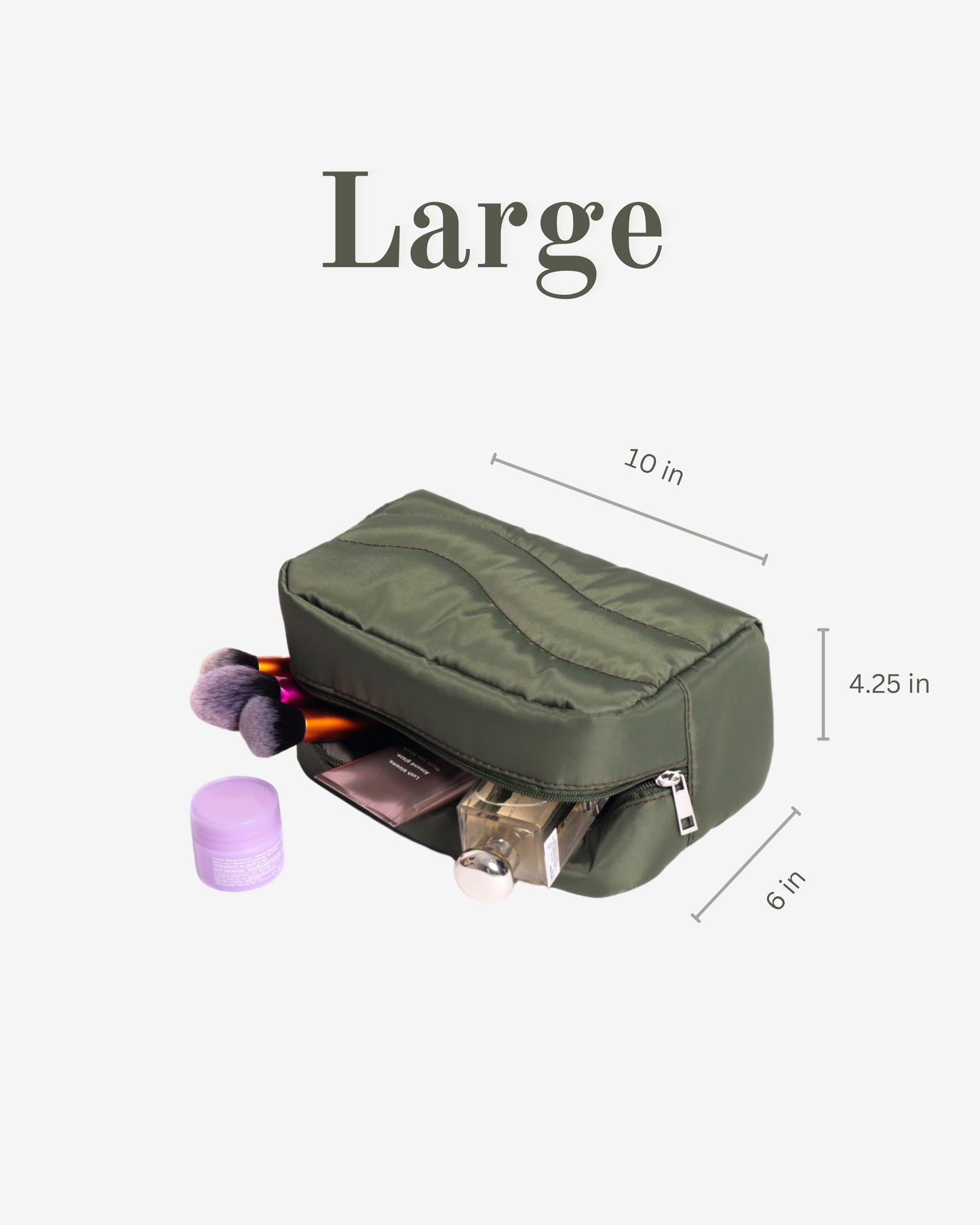 Travel Pouches in Army Green