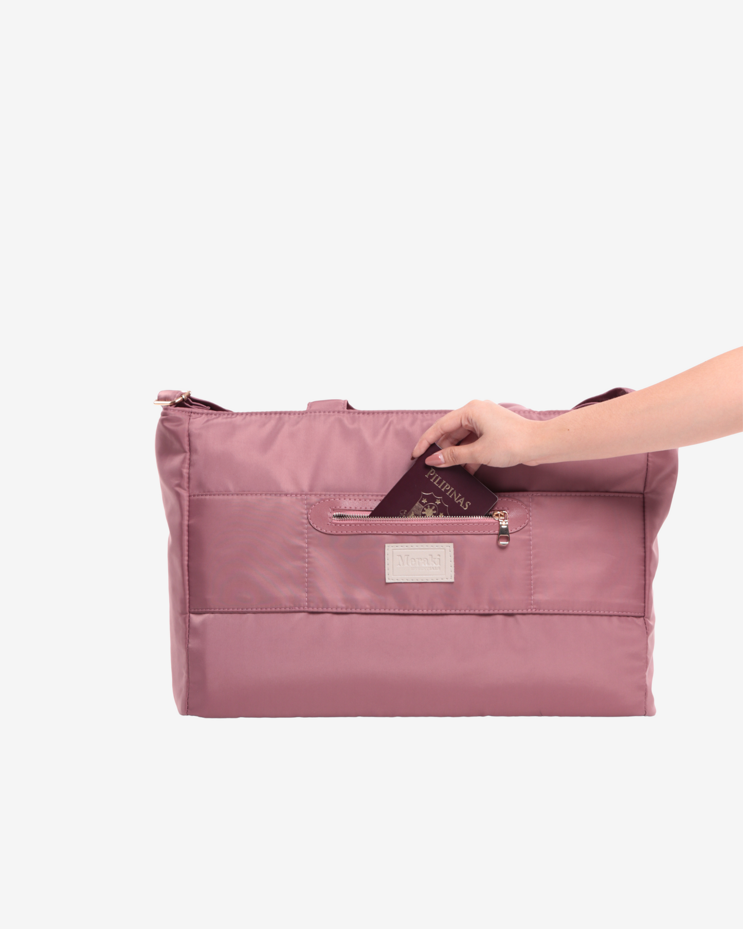 Mini Carry-all Travel Bag in Rose Gold