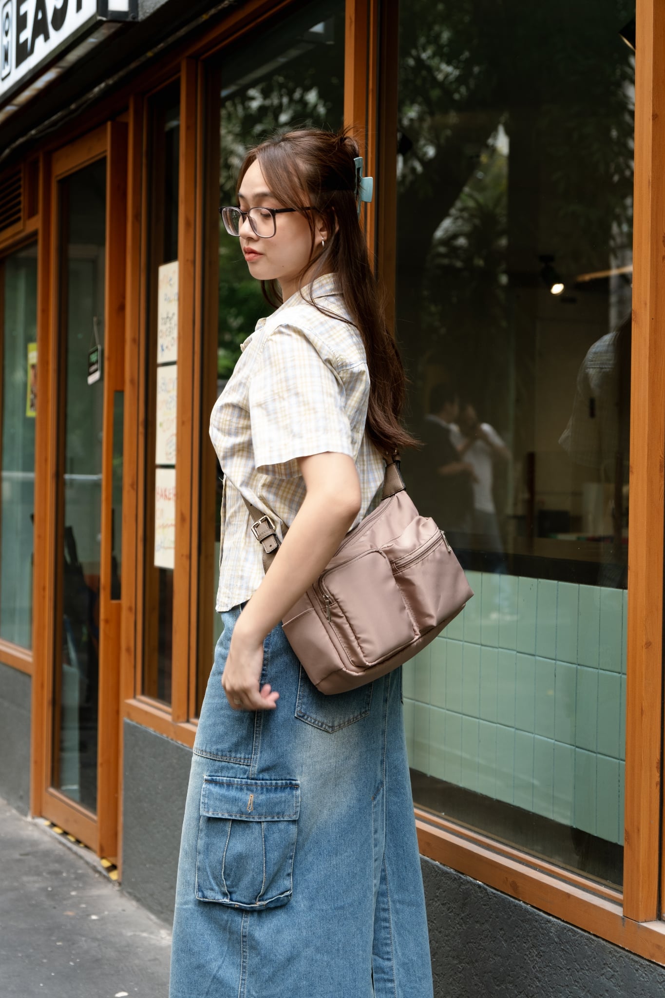 The City Bag in Taupe