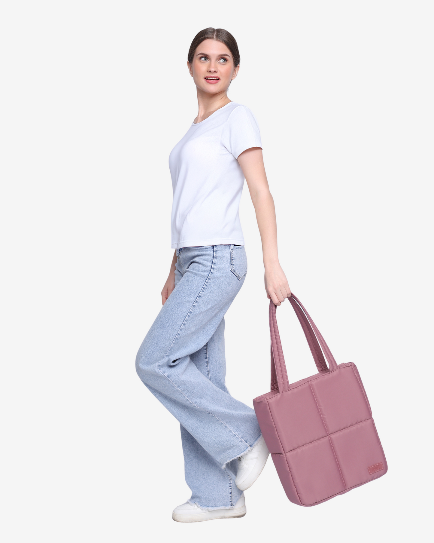 Versatile Tote Puffer Bag in Rose Gold - Limited Edition