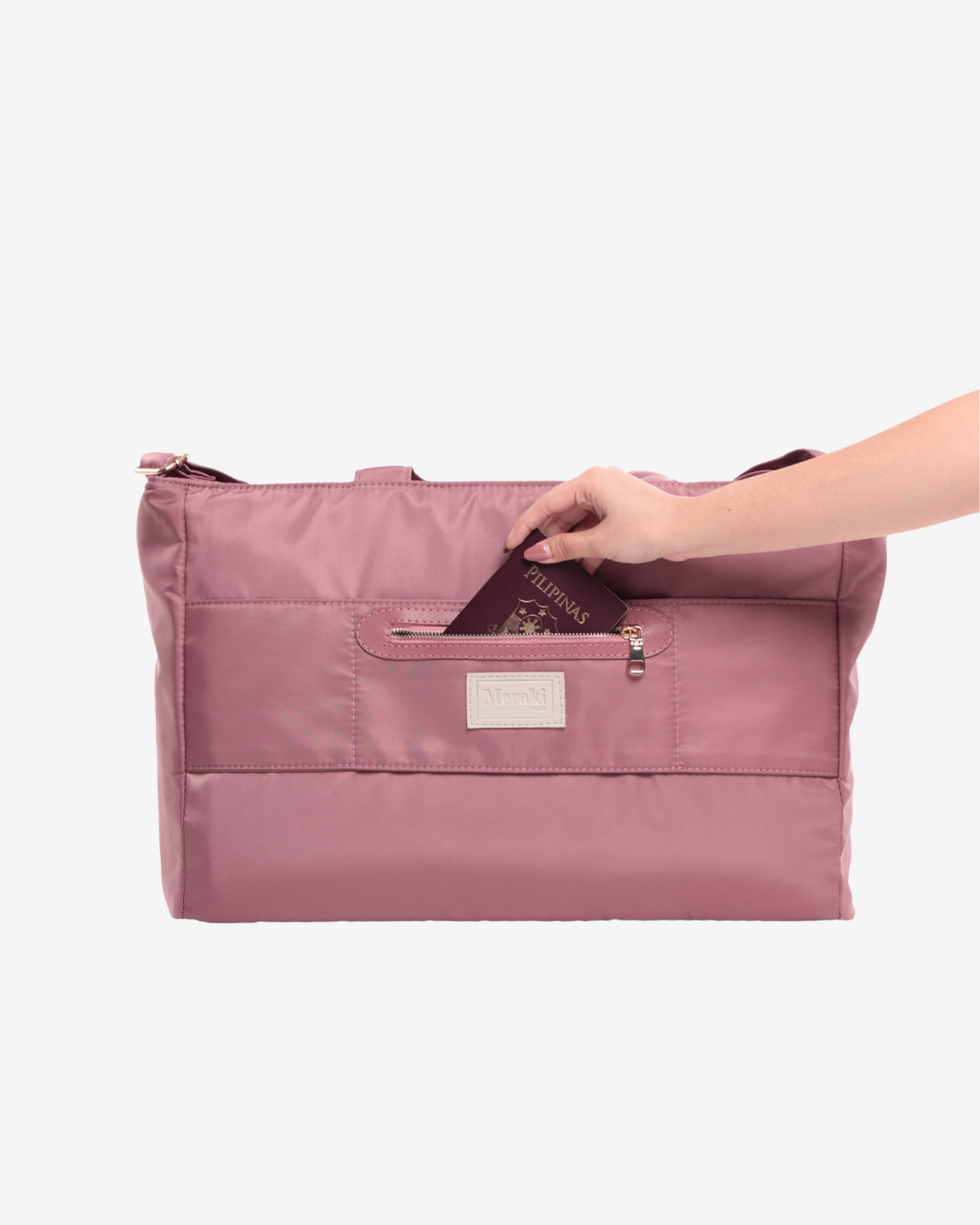 Carry-all Travel Bag in Rose Gold