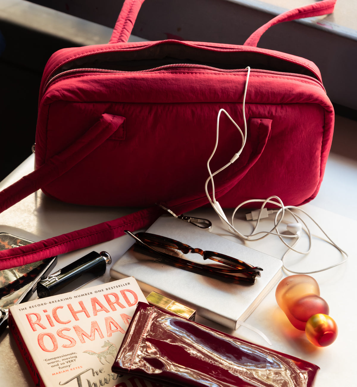 Bowler Bag in Red