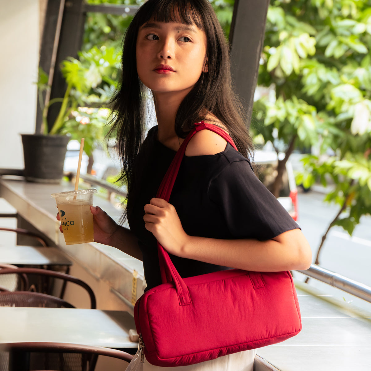 Bowler Bag in Red